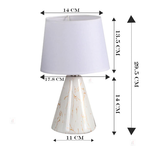 Ceramic Table Lamp Nordic Light, Table lamp for Home Decoration (17.8 x 29.5 Cm)