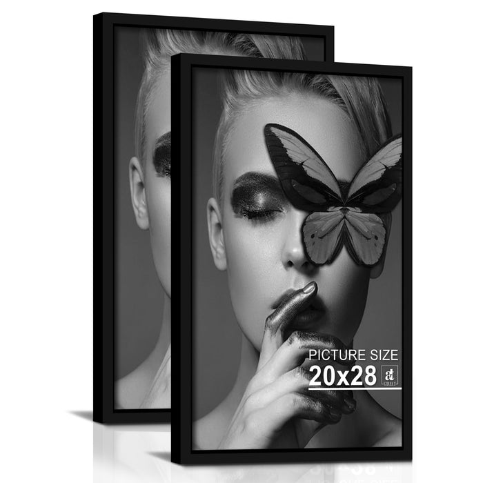 Art Street Synthetic Table/Wall Photo Frame for Home Décor (20" x 28", Black)