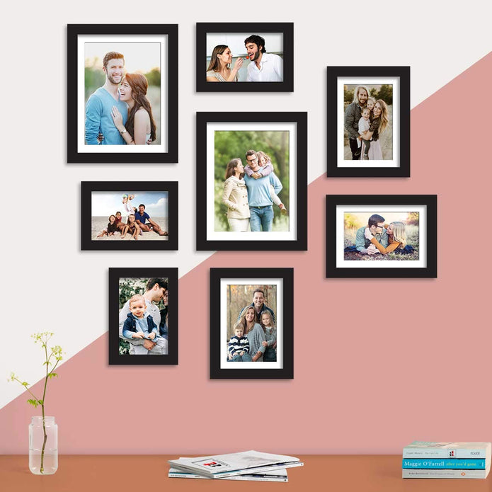 Art Street Black Wall Photo Frame, For Home Decor With Free Hanging Accessories.