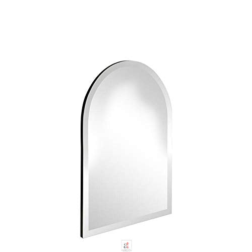 Frameless Beveled Glass Wall Mirror for Bathroom, Wall Mirrors ( Color Silver )