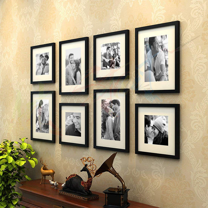 Seesaw - Set of 8 Individual Wall Photo Frame 4 Units Of 8 x 10 Inch & 8 x 8 Inch