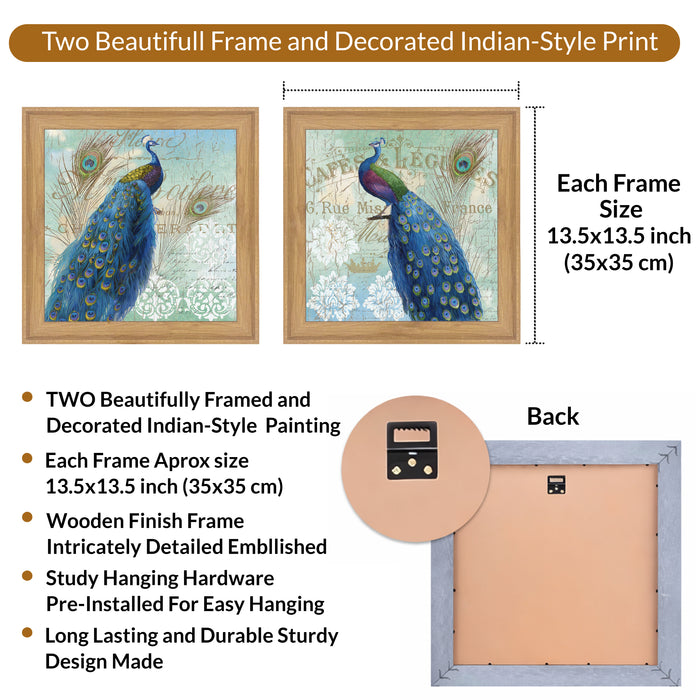 Artistic Framed Art Print, Premium Framed Porch Posters For Living Room ( Size: 15x15 Inch)