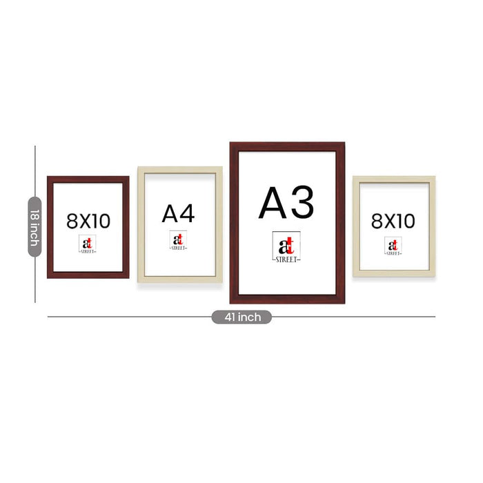 Individual Wall Photo Frames For Home Décor (Mix Sizes)