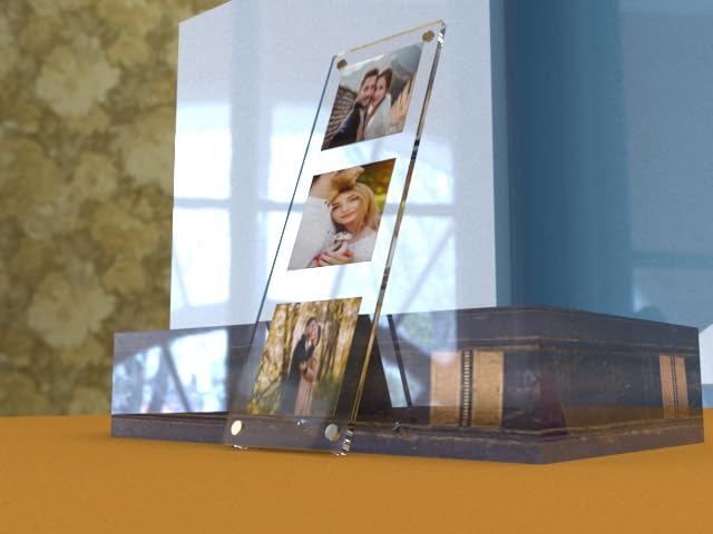 Acrylic Magnetic Picture Photo Frames 5x15 Cm Set of 1, Custom Acrylic Refrigerator, Long Rectangle Fridge Magnetic Photo Frames.