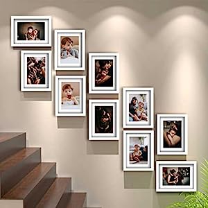 Art Street Collage Wall Photo Frame Individual Frame For Home Decoration - Set Of 10 (8x10-10 Pcs)