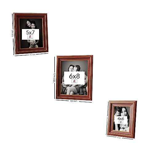 Art Street Premium 3D Picture Frames For Wall Decoration (Crown Brown)