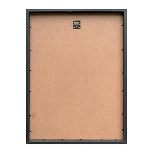 Motivational Framed Wall Art Print with Chess Piece Illustration Featuring King and Rooks 32x44 cm