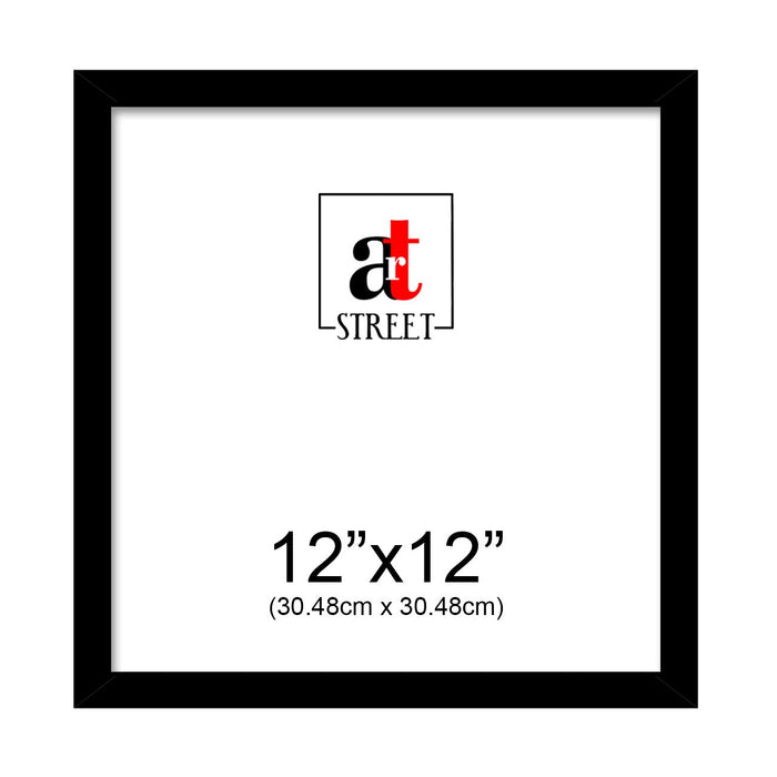 Art Street Classy Individual Table/Wall Photo Frame for Home Décor ( Black, Size - 12x12 Inch )