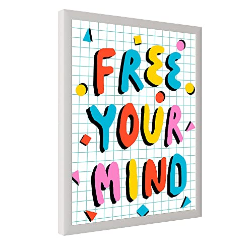 Art Street Good Free your Mind & Eye Art Posters For Room Decoration, Decorative Home Wall Décor Art Posters, Wall Art For Living Room (Set Of 2, 13x17 Inch)