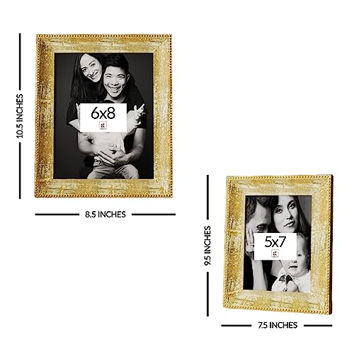 Art Street Premium 3D Picture Frames For Wall Decoration (Distressed Gold)