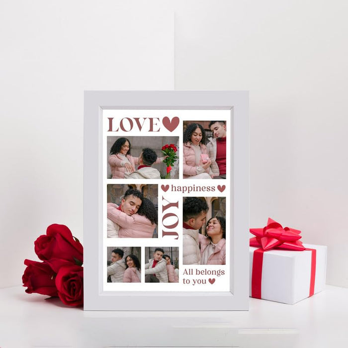 SNAP ART Personalized Best Couple Photo Collage print for Customized Gift (Couples Special)