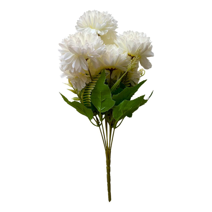 Art Street Artificial Flower Bunch| Silk White Hydrangea Flower for Home|