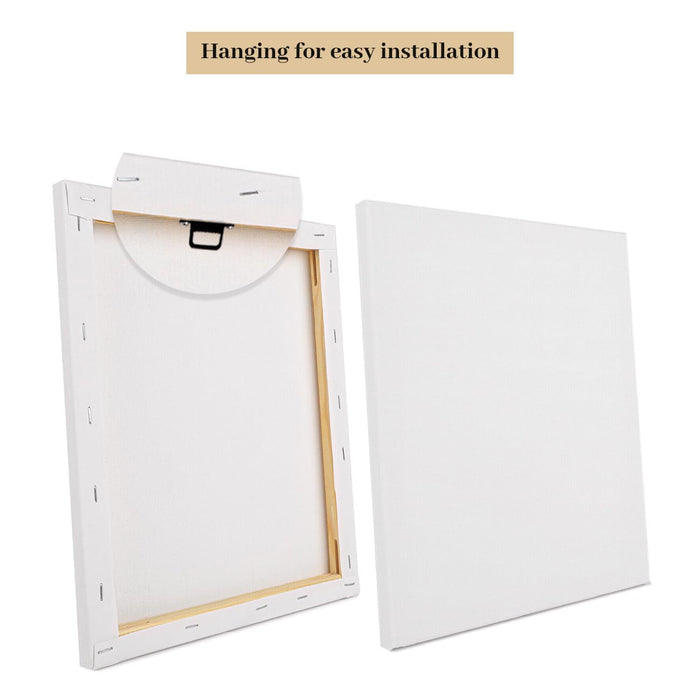 Set of 4 Stretched Canvas Bright Fractal Floral Moroccan Pattern Art Painting.