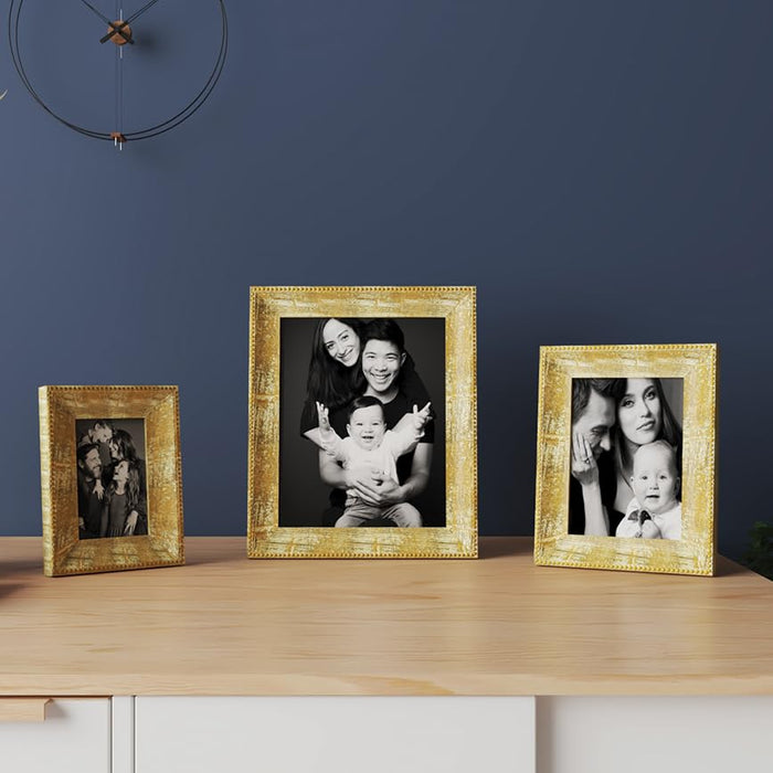 Art Street Premium 3D Picture Frames For Wall Decoration (Distressed Gold)