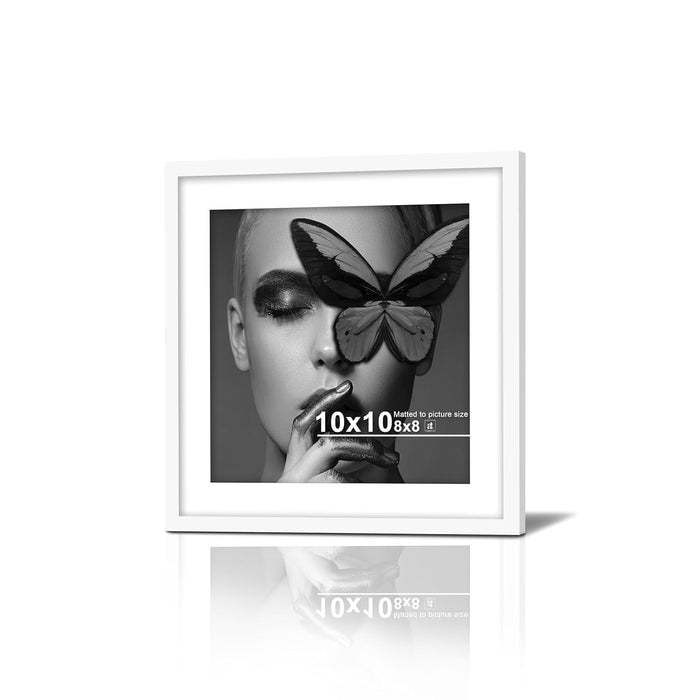Premium White Photo Frame Set of 6 for Living Room | Classic Wooden Picture Frames for Photos, Artwork & Kids Room | Wall Décor (8x10 Inch)