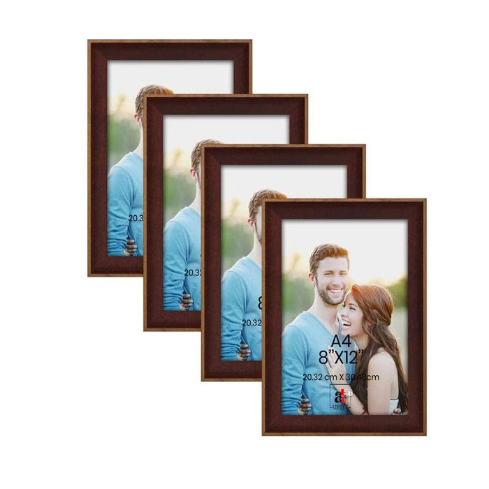 Art Street Set of 4 Individual Couple Photo Frame/Wall Hanging for Home Décor - (Cave White, Size 8x10 Inch)