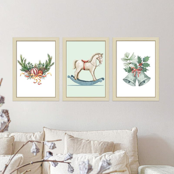 Art Street Gallery Wall Art Set, Christmas Prints, Snow Man Christmas Bundle (8.9x12.8 Inch, A4) (X-MAS Special)