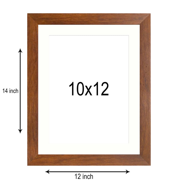 Art Street Rectangle Synthetic Wood Document Photo Frame Size - 10" x 12" Inch