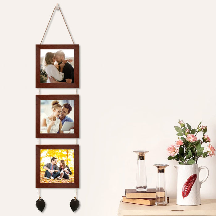 Set of 4 Hanging Picture Frame For Home and Office Decoration (Size 5"x5" )