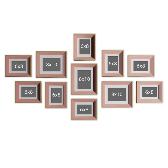 Collage Photo Frame Set of 13 | Multi-Size Gallery Wall Picture Frames for Family Photos | Modern Wall Décor for Living Room, Bedroom & Home Decoration