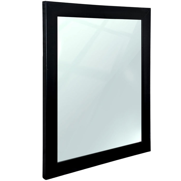 Bathroom Wall Mirror, Black Wall Mount Rectangular Makeup Mirror, Decorative Looking Glass with Frame (Size: Inner: 10x12 in, Outer: 12x14 Inch)