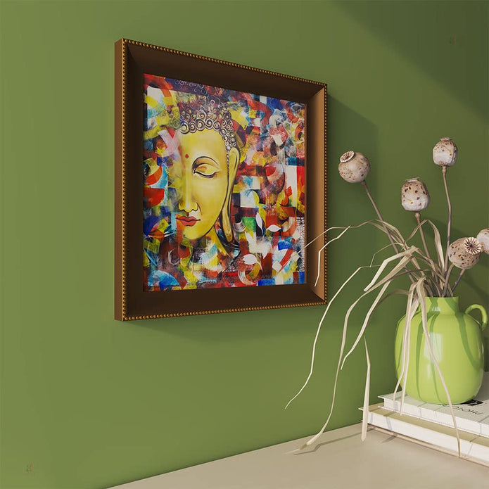 Artistic Framed Art Print, Premium Framed Porch Posters For Living Room ( Size: 15x15 Inch)