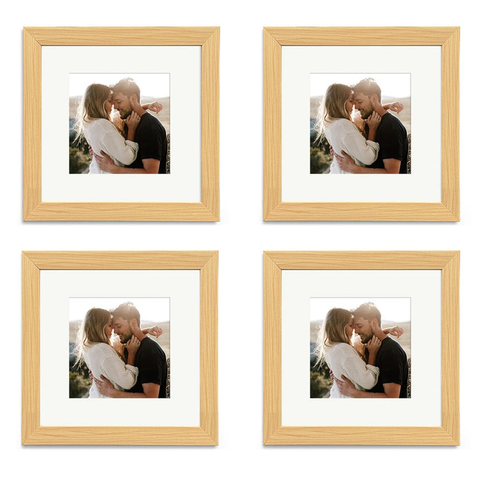 Art Street Beige Wall Photo Frame Collage for Living Room, Wall Hanging Picture Photo Frames Home & Wall Decoration, (8x8 inch Set of 4, with matt 5x5 Inch)