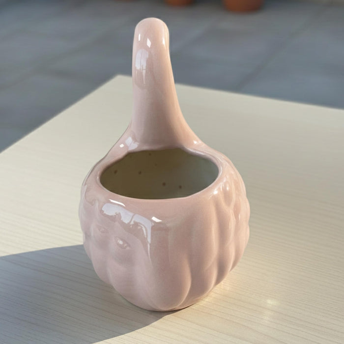 Art Street Elegant Swan-Shaped Ceramic Vase | Glossy Pink Decorative Flower Vase for Home, Living Room & Table Décor, (Vase Only Not Plant)