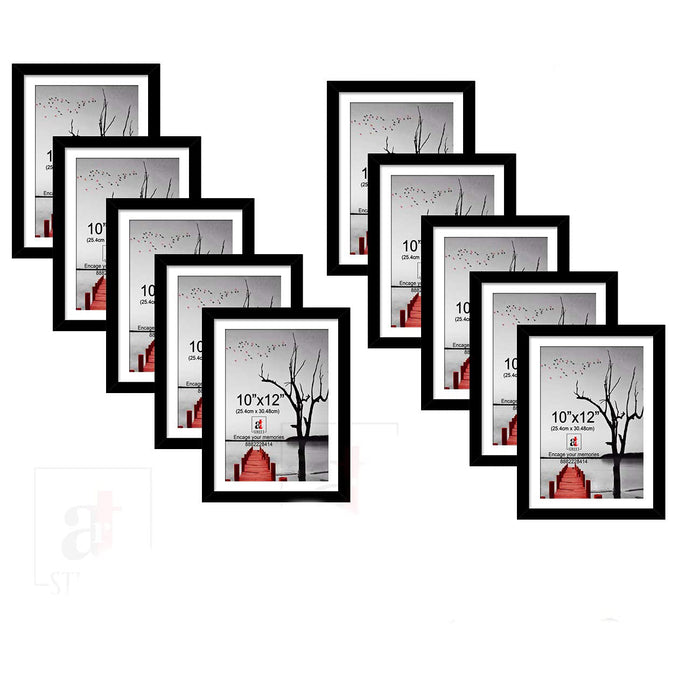 Premium Photo Frames For Wall, Living Room & Gifting - Set Of 10 (Size - 10x12 Inch)
