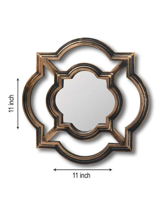 Beautiful Large Mirror Set of 4 for Bathroom, Wall Mirror,Decorative in Round Shape (11 x 11 Inchs)