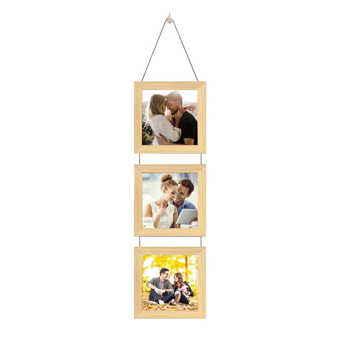 Set of 4 Hanging Picture Frame For Home and Office Decoration (Size 5"x5" )