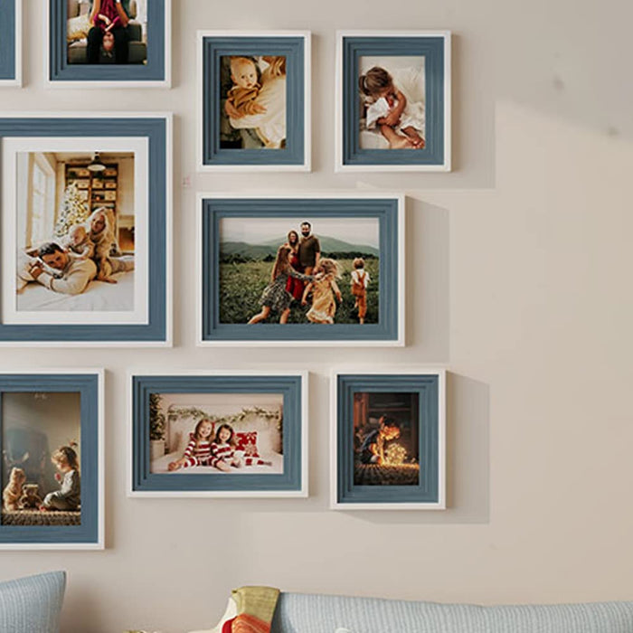 Idolatry Wall Photo Frame, Home-office, Wall Decor - Set of 12 (Pink,11x14,8x12,5x7,6x10,8x10 Inch)