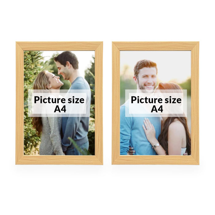 Art Street Photo Frames for Home Décor Set of 2 Wall Photo Frames for Living Room Decoration (Size - A4)