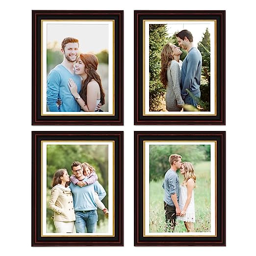 Art Street Picture Frames Set of 4 Wall Mounted Premium 3D Photo Frame Wall Hanging Individual Collage