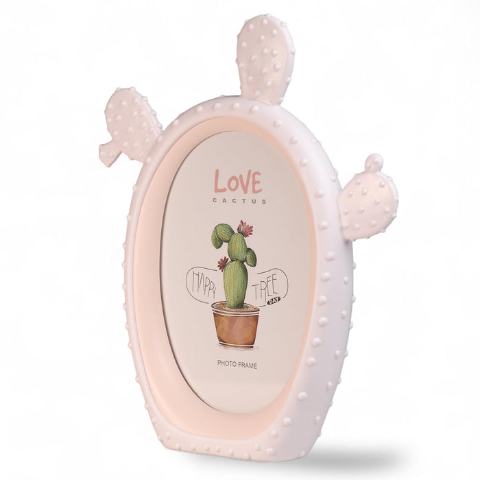 Kid's Photo Frame Creative Cute Cactus and High Definition Glass for Table Stand Table Top Picture Frames Suits For Kid's Room, Table 12x17 cm