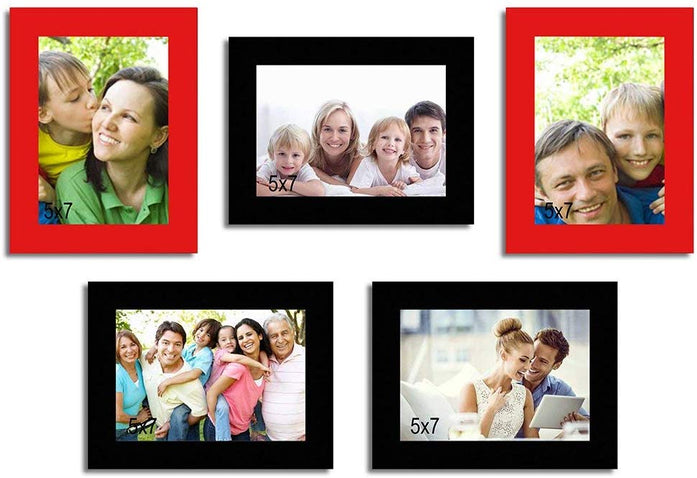 Unite Individual Photo Frame / Wall Hanging For Home Decor Set of 5 ( Size 5x7 )