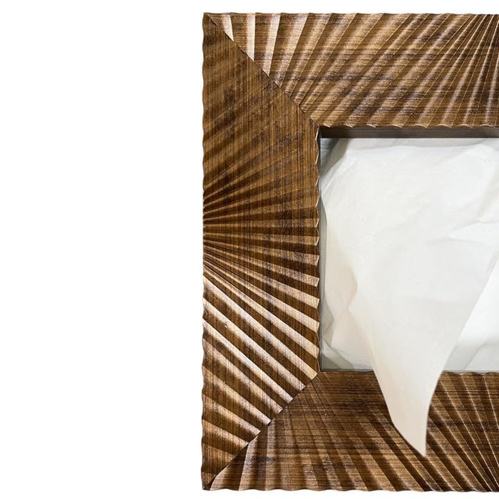 Art Street Tissue Box Holder with Cover, Rectangle Facial Tissue Paper Box Holder Decorative Organizer, Napkin Dispenser Box for Bathroom, Home, Office & Restaurant (Coffee, Size: 7.5x7.5x2.5 Inch)