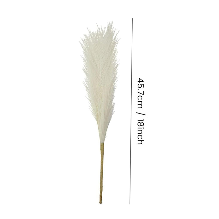 Artificial Pampas Grass for Decoration, Pink Blush Faux, Non-Shedding Feather Grass Pack of 4 | Gradient Pampas Grass | (18 Inch)