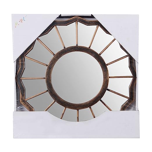 Art Street Set of 3 Lotus Petal Decorative Wall Mirror for Home & Decoration (Size - 9 x 9 inch)