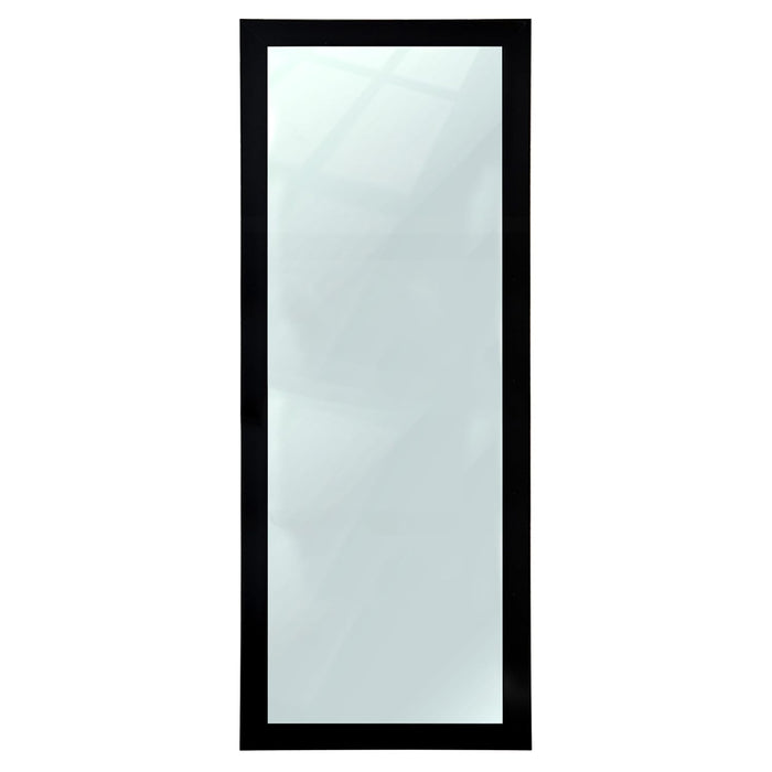 Bathroom Wall Mirror, Black Wall Mount Rectangular Makeup Mirror, Decorative Looking Glass with Frame Inner Size 12x36 Inch Outer (15x39 Inch)