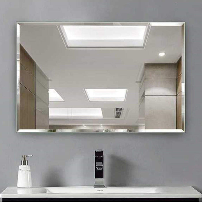 Frameless mirror clearance