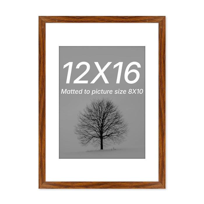 Art Street Photo Frame For Wall Set of 5 Brown Picture Frame For Home and Office Decoration new-Size -(Size -12x16 Inches)