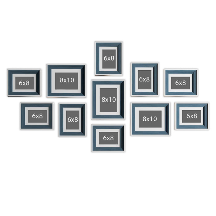 Collage Photo Frame Set of 13 | Multi-Size Gallery Wall Picture Frames for Family Photos | Modern Wall Décor for Living Room, Bedroom & Home Decoration