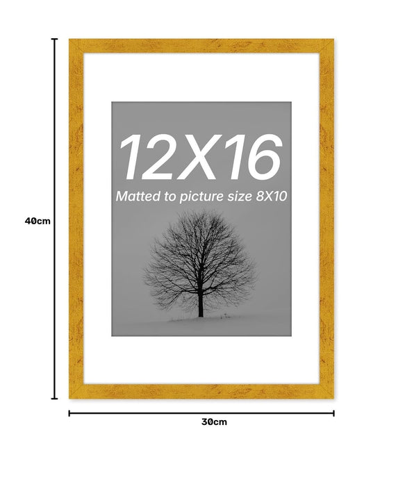 Art Street Photo Frame For Wall Set of 5 Golden Picture Frame For Home and Office Decoration, Size -(Size -6x8 Inches)