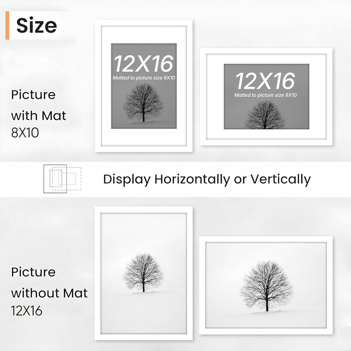 Art Street A4 Size Photo Frame For Wall Set of 5 White Picture Frame For Home and Office Decoration, Size -8x12 Inches
