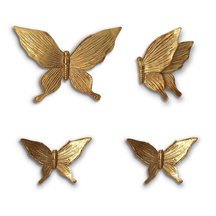 Art Street Inspirational Butterfly Raisin Wall Décor Decorative (Set of 4, Brown)