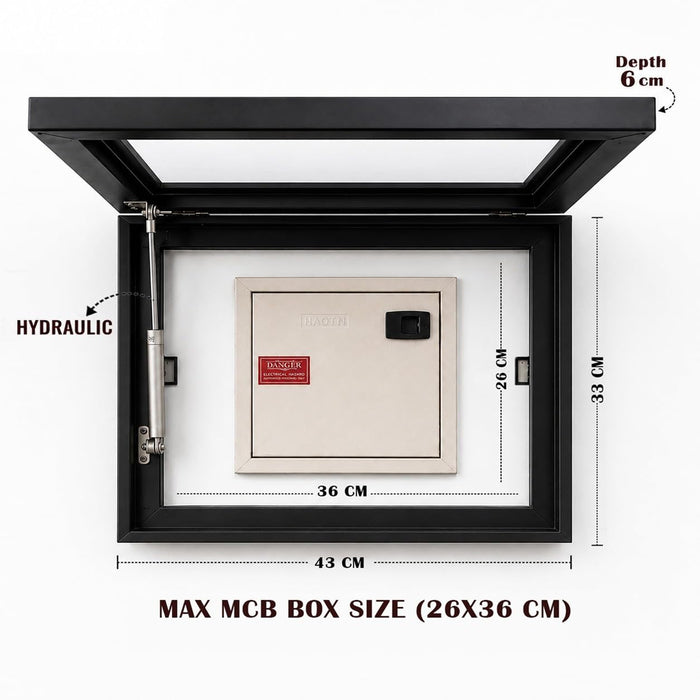 Electric MCB Box Cover Frame With Hydraulic Decorative Painting Gold Textured Sun Painting Electrical Panel box Cover, Switch Box Frame Will Fit Max 10x14 inch Switch Board, Outer Size 13X17 Inch