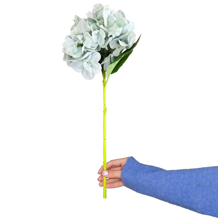 Art Street Artificial Blue Hydrangea Flower Stick for Vases| Faux Flowers|