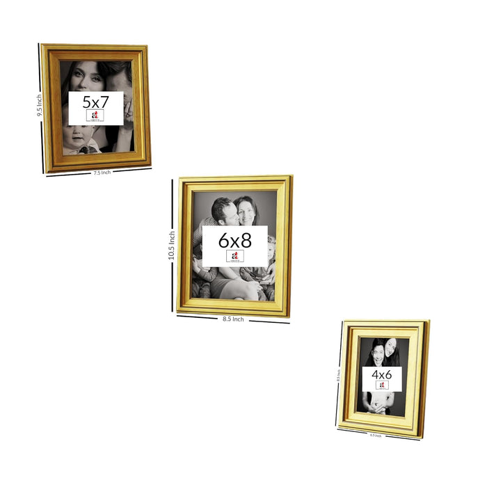 Art Street Premium 3D Picture Frames For Wall Decoration (Crown Gold)