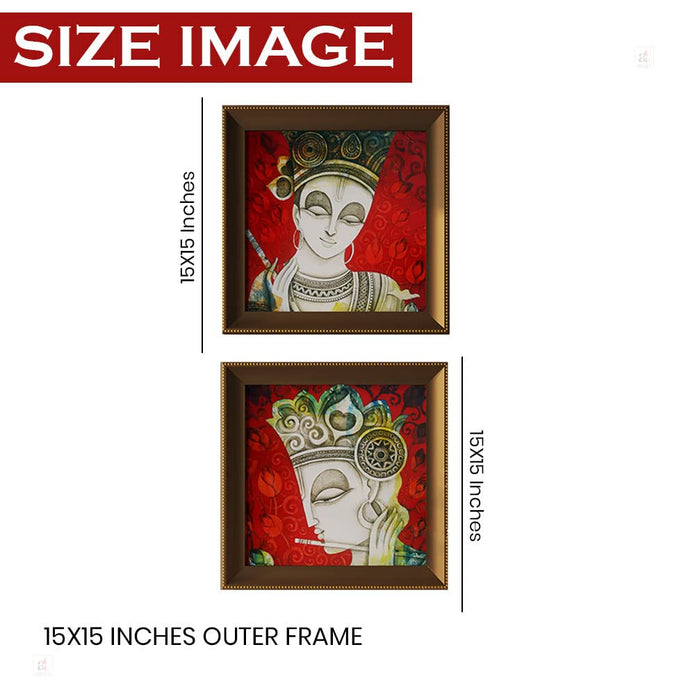 Artistic Framed Art Print, Premium Framed Porch Posters For Living Room ( Size: 15x15 Inch)